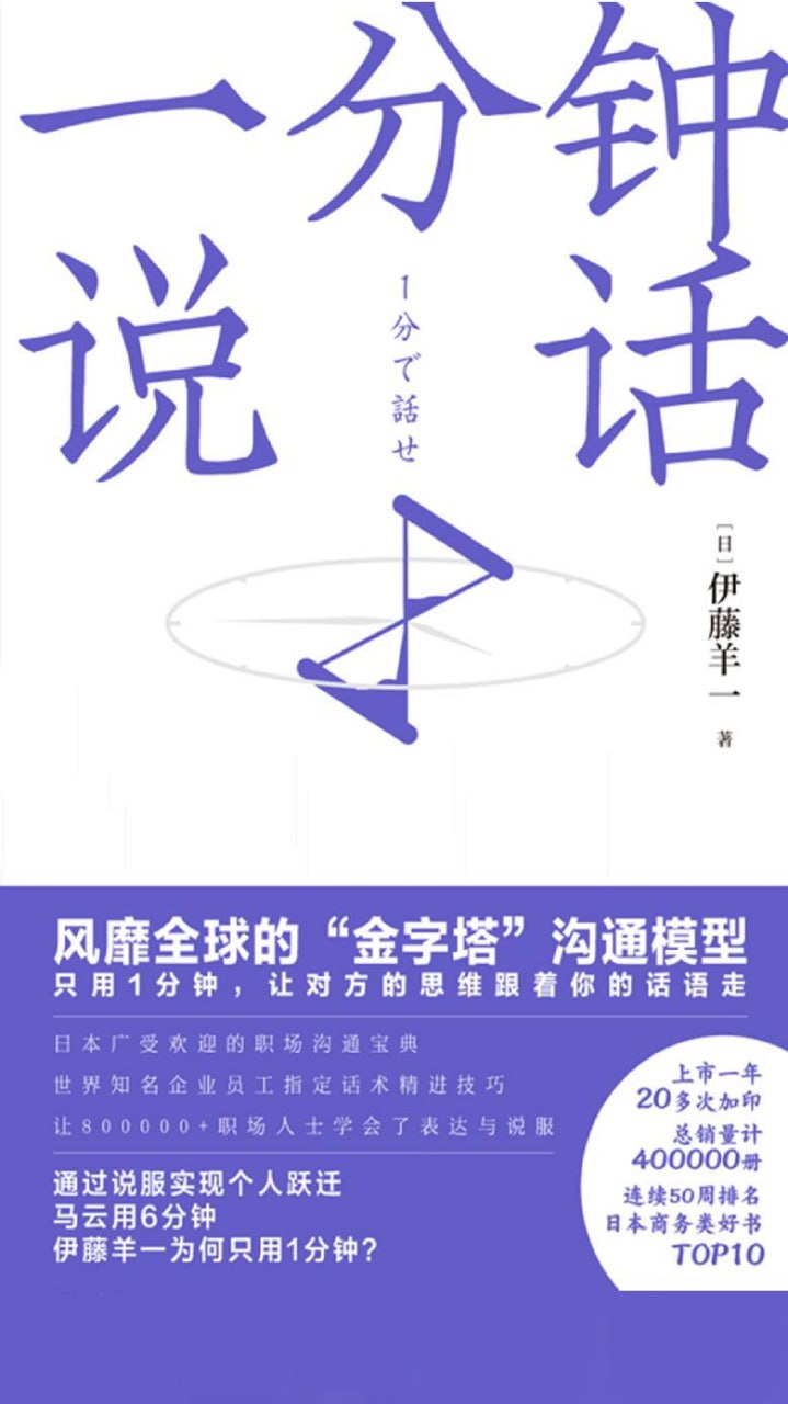 一分钟说话  [pdf+全格式]