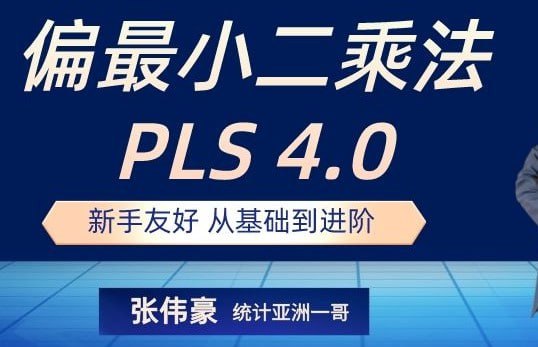 [软件开发] 统计软件Smart PLS 4.0基础到进阶全流程线上视频课 张伟豪量化学院