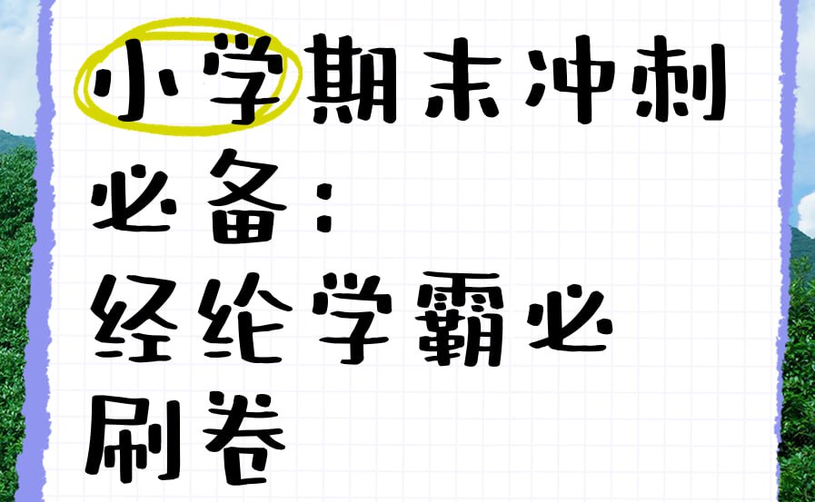 经纶学霸《2025春小学学霸期末必刷卷·语数英》