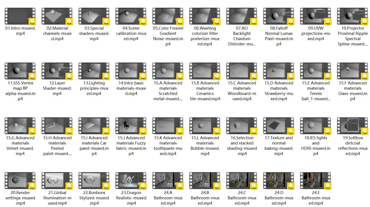 C4D材质宝典视频教程(英语中字)39集插图 C4D材质宝典视频教程(英语中字)39集