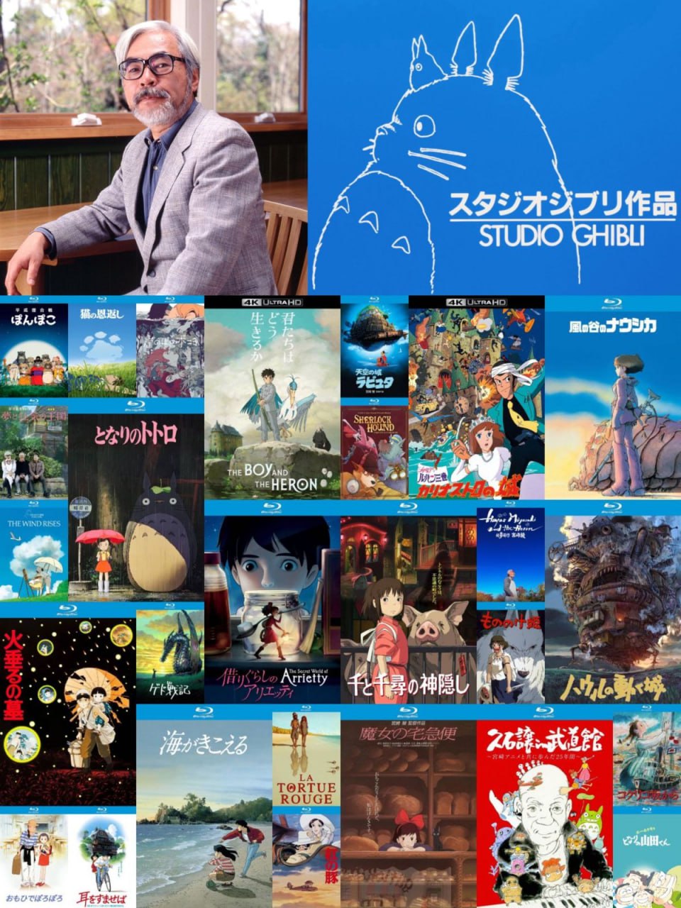 宫崎骏+吉卜力工作室 30部作品总集【4K&蓝光原盘REMUX】【杜比视界&杜比&次世代国粤日多音轨】简繁日英双语特效多字幕 -无可