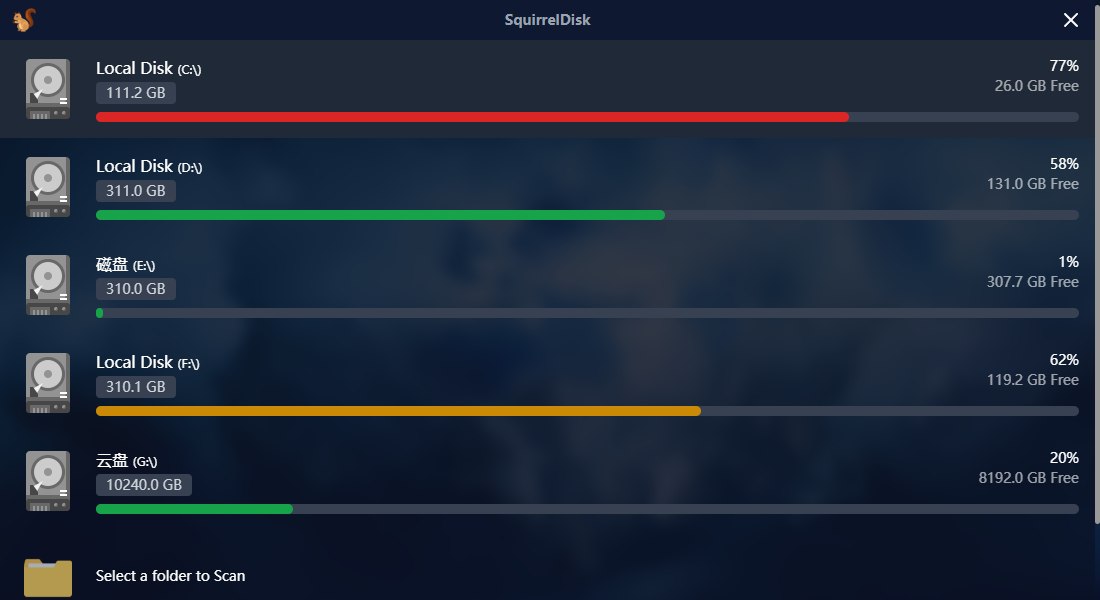 WindowsSquirrelDisk(磁盘分析工具) v0.3.4 电脑版