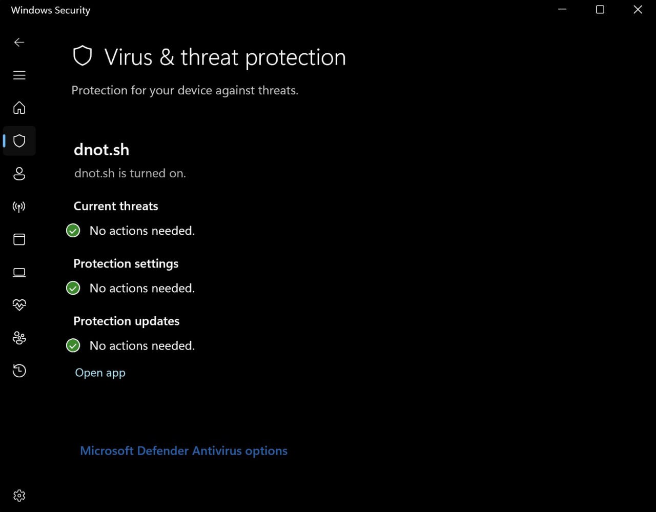defendnot - 禁用 Windows Defender