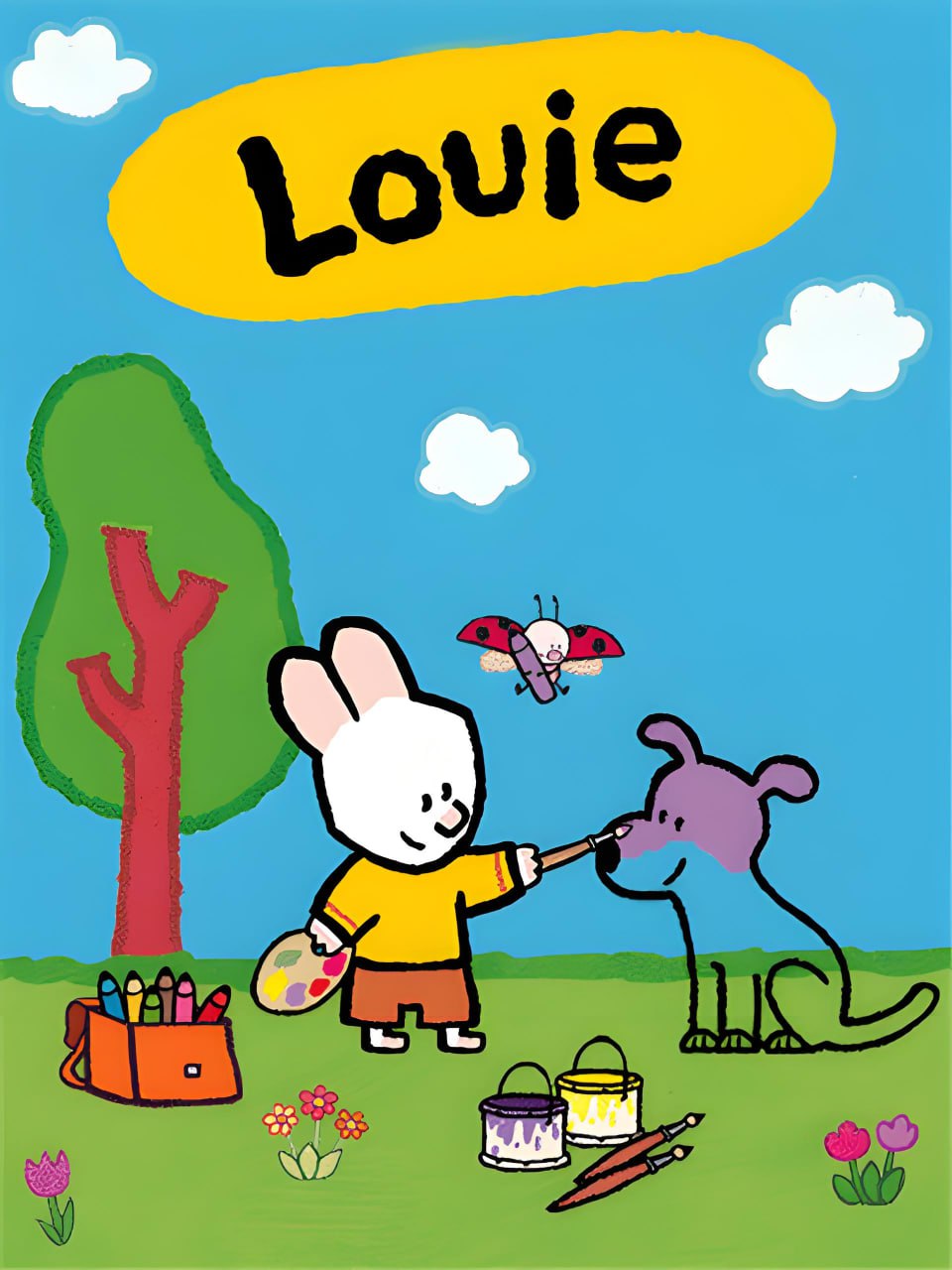 法国国宝级简笔画启蒙动画《路易小兔子 Louie (1-4季) 》