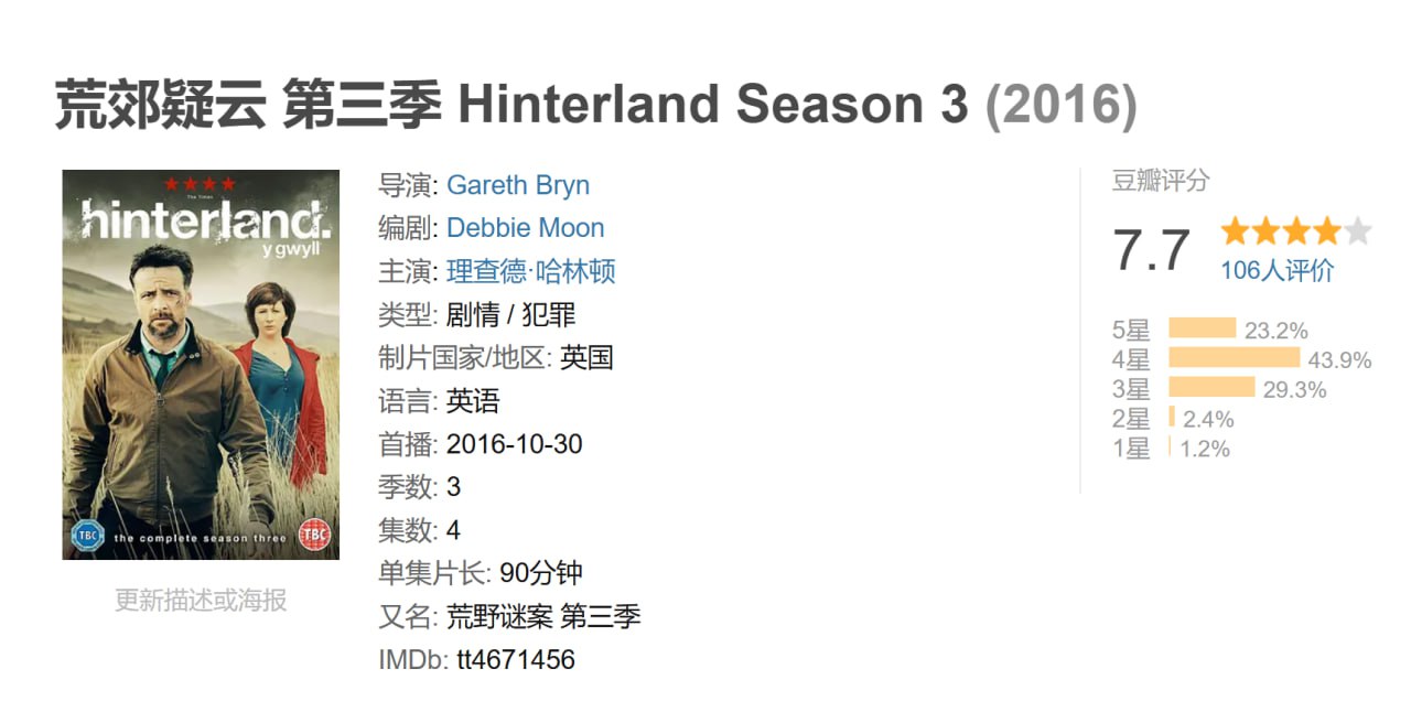 荒郊疑云 全3季 英语中字