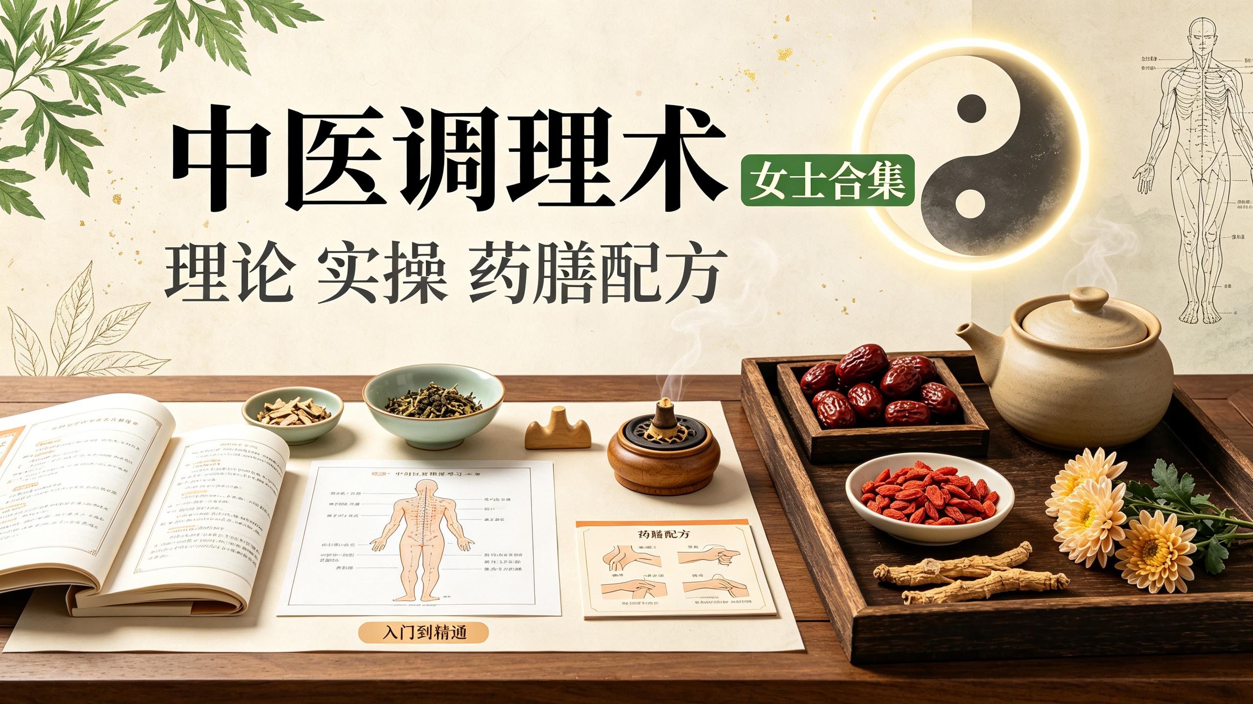 中医调理术(女士合集)理论讲解实操手法药膳配方讲解入门到精通插图 中医调理术(女士合集)理论讲解实操手法药膳配方讲解入门到精通