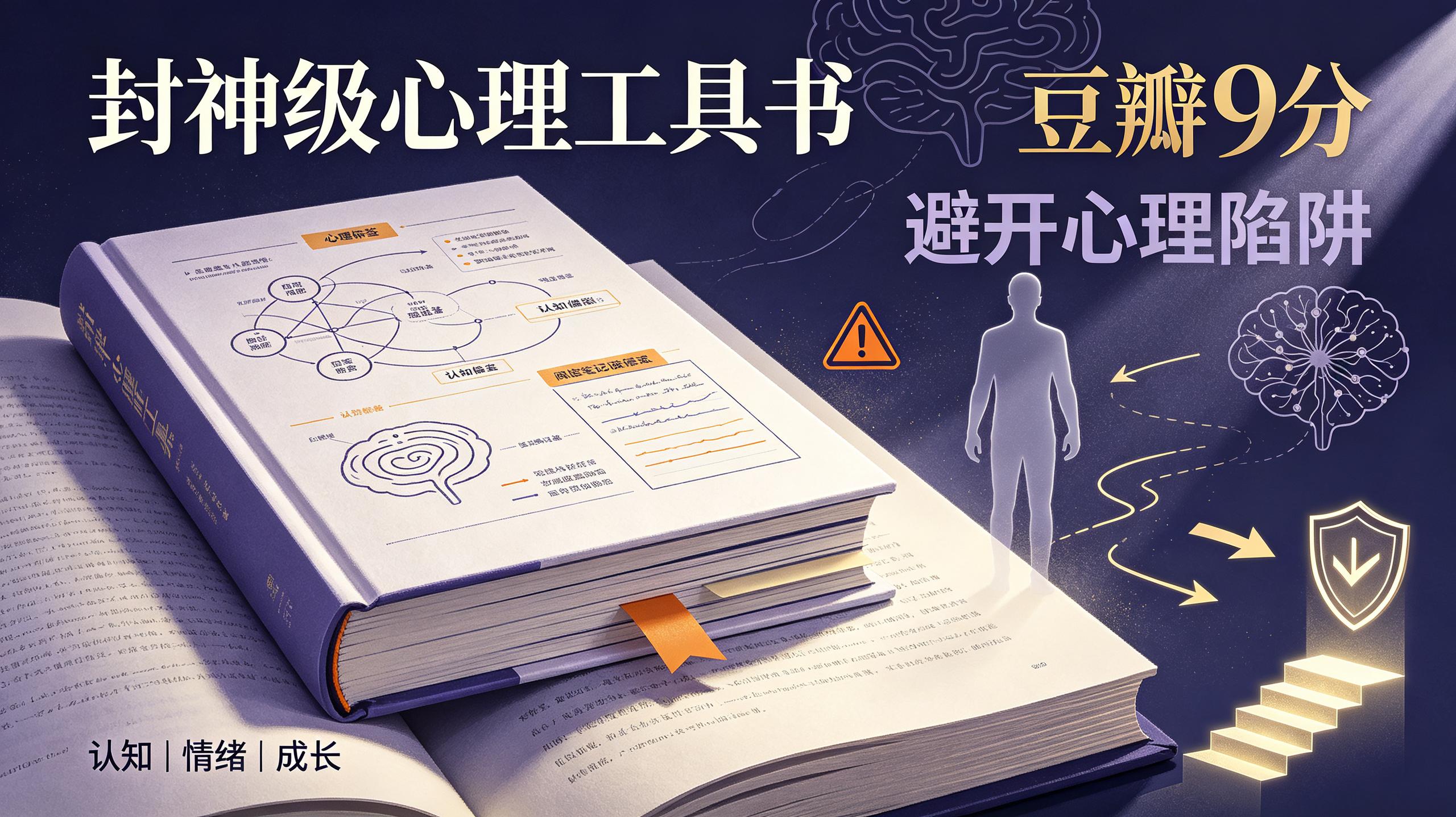 豆瓣评分9分 封神级心理工具书 避开百分之八十 心理陷阱插图 豆瓣评分9分 封神级心理工具书 避开百分之八十 心理陷阱