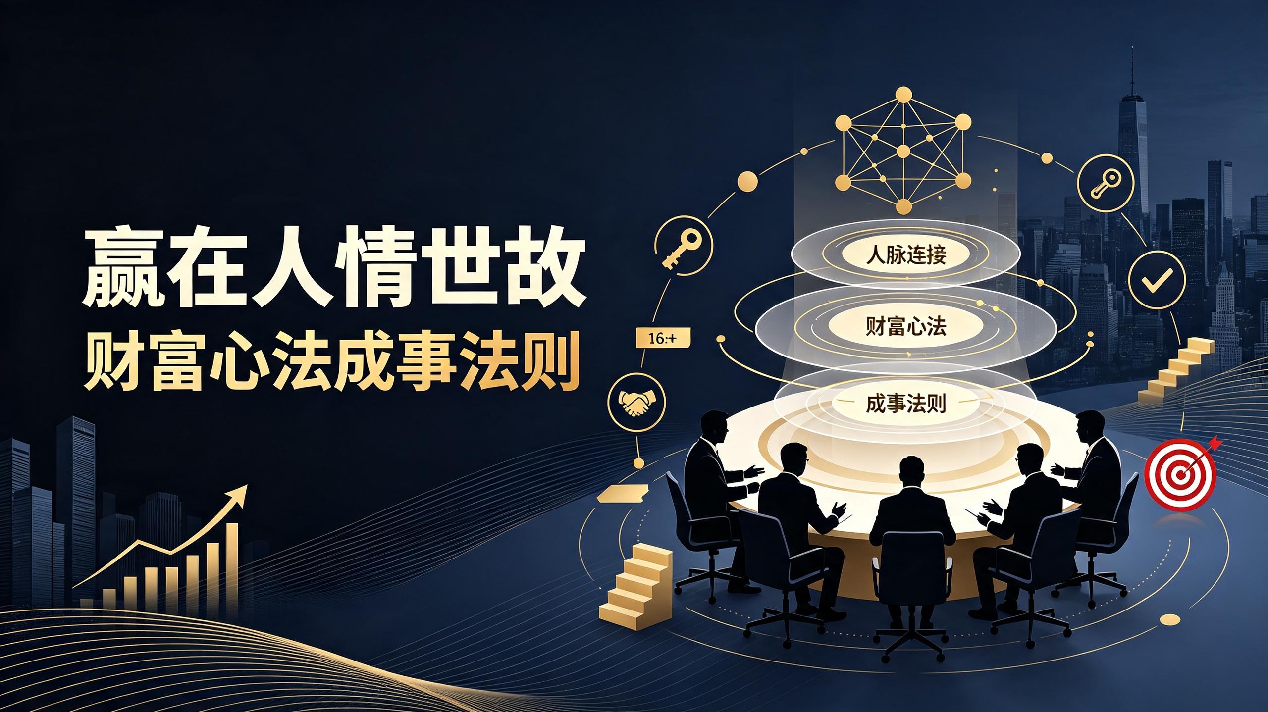 赢在人情世故:财富心法、成事法则、中国式社交关系实战课插图 赢在人情世故:财富心法、成事法则、中国式社交关系实战课