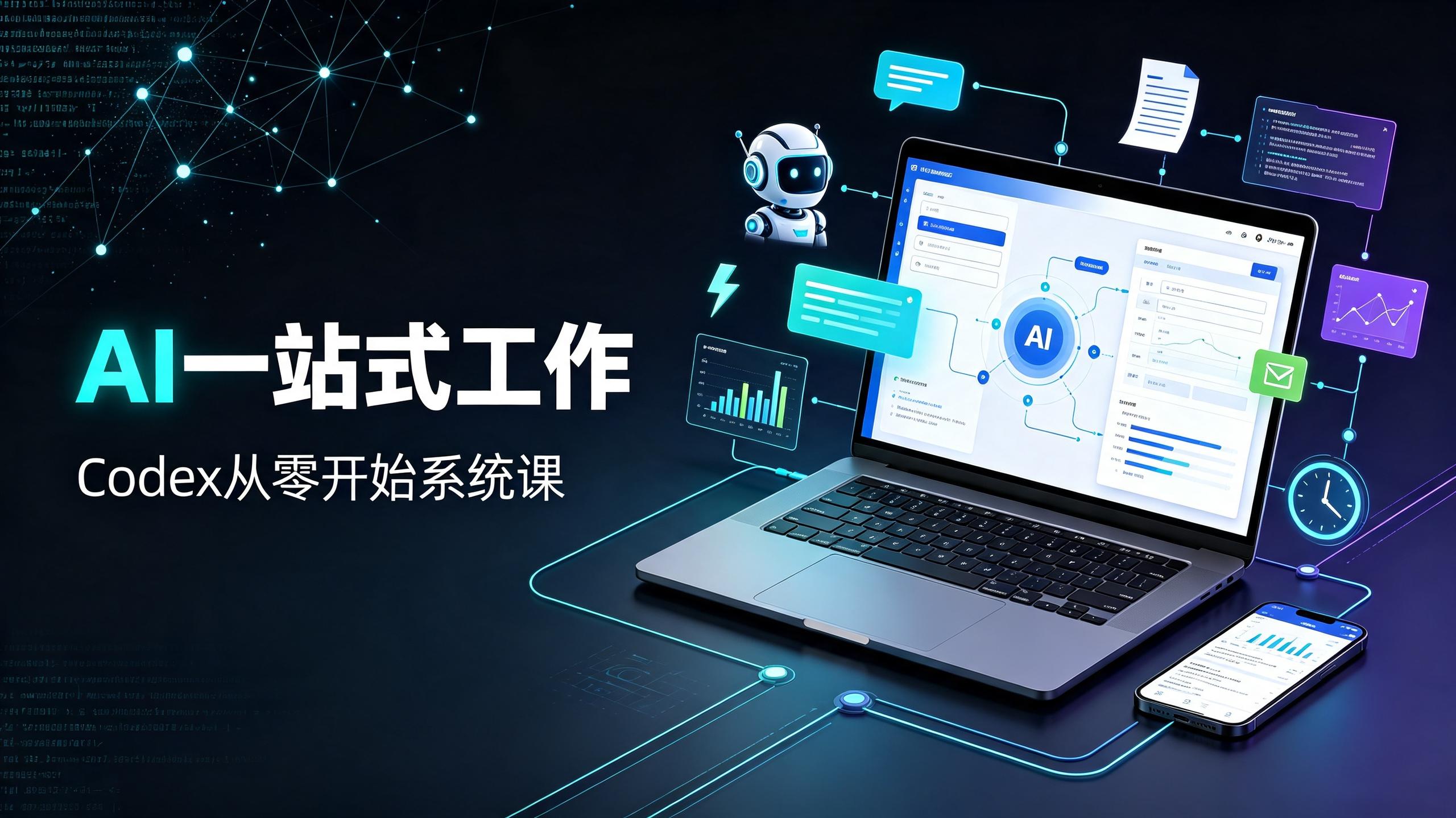 Codex从零开始系统课，让AI帮你一站式工作