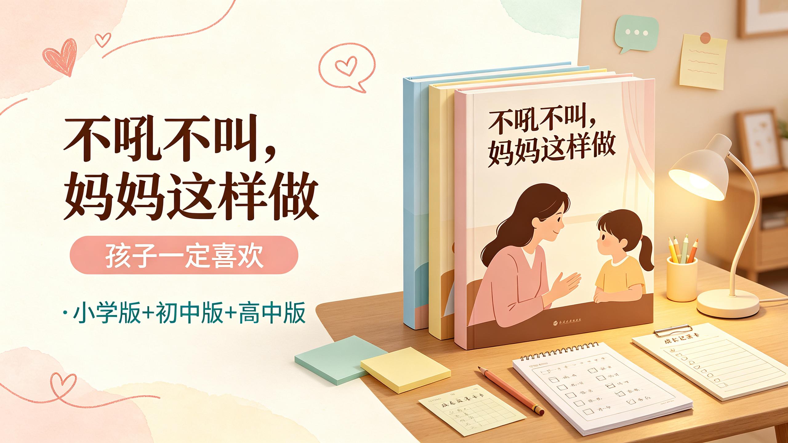 不吼不叫,妈妈这样做,孩子一定喜欢(套装三册)小学版+初中版+高中版插图 不吼不叫,妈妈这样做,孩子一定喜欢(套装三册)小学版+初中版+高中版