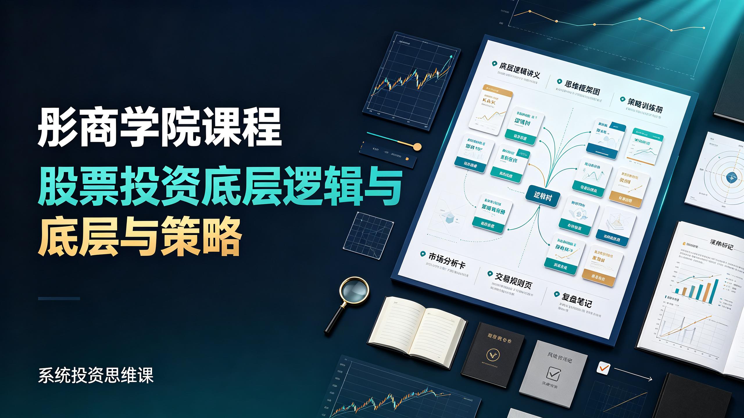彤商学院课程股票投资底层逻辑思维与策略插图 彤商学院课程股票投资底层逻辑思维与策略
