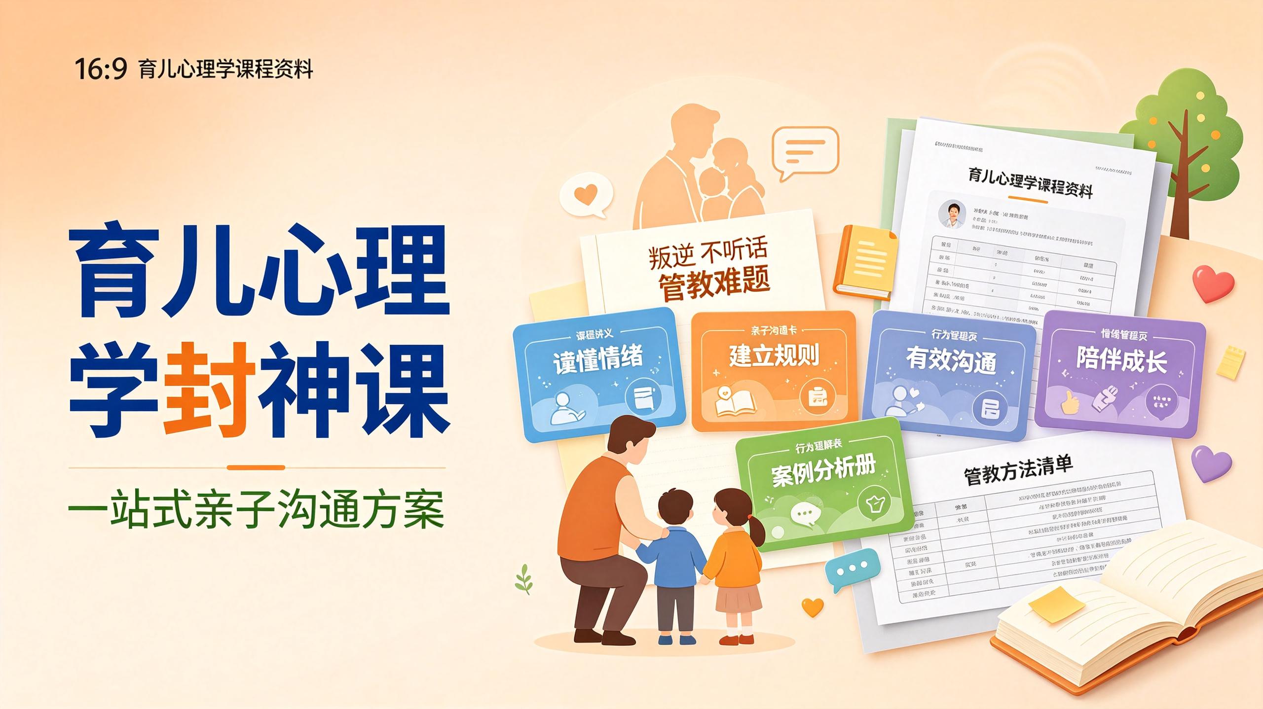 育儿心理学封神课,一站式解决叛逆+不听话等管教难题插图 育儿心理学封神课,一站式解决叛逆+不听话等管教难题