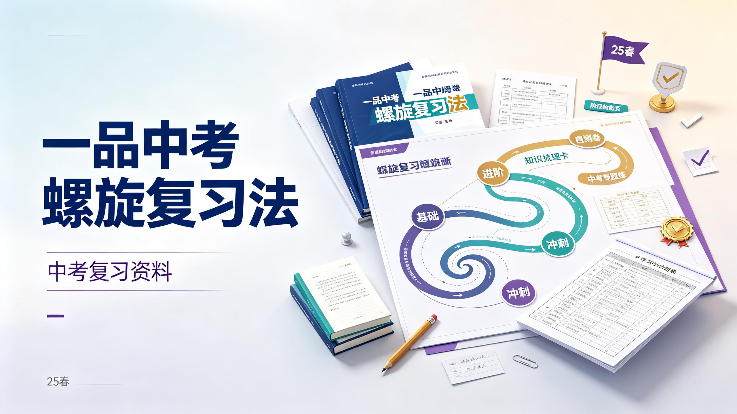 《一品中考螺旋复习法》25春插图 《一品中考螺旋复习法》25春