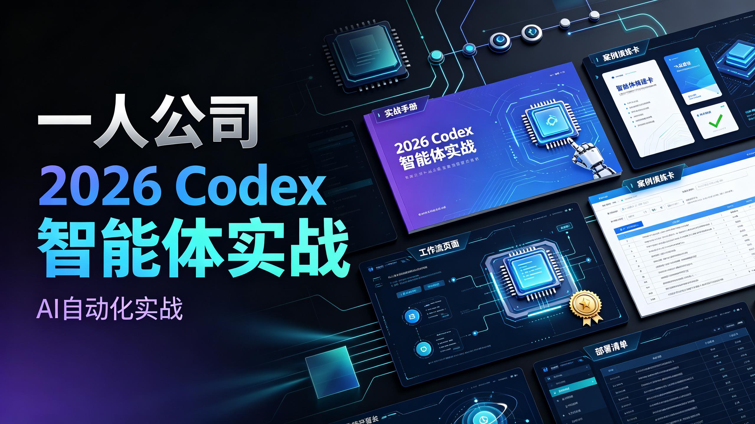 华仔一人公司：2026Codex智能体实战