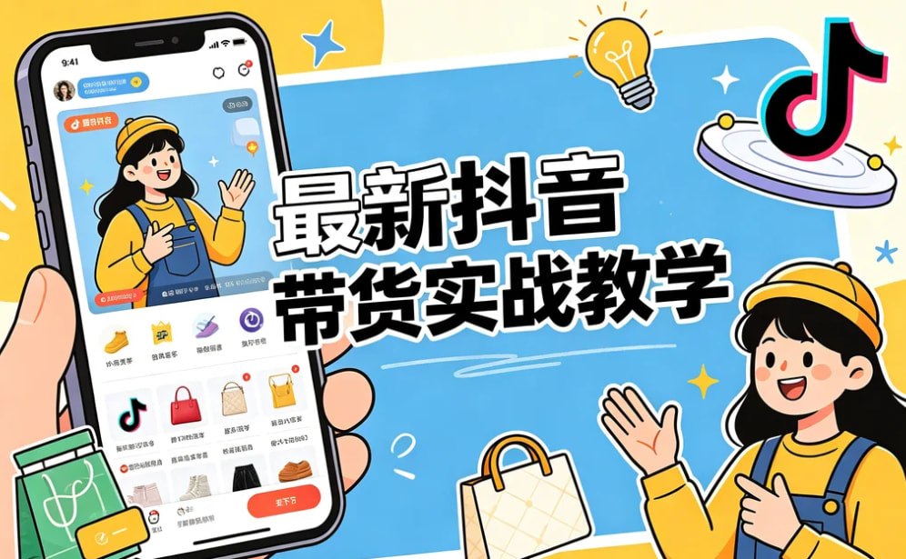 最新抖音带货实战教学，从零起号避坑全流程
