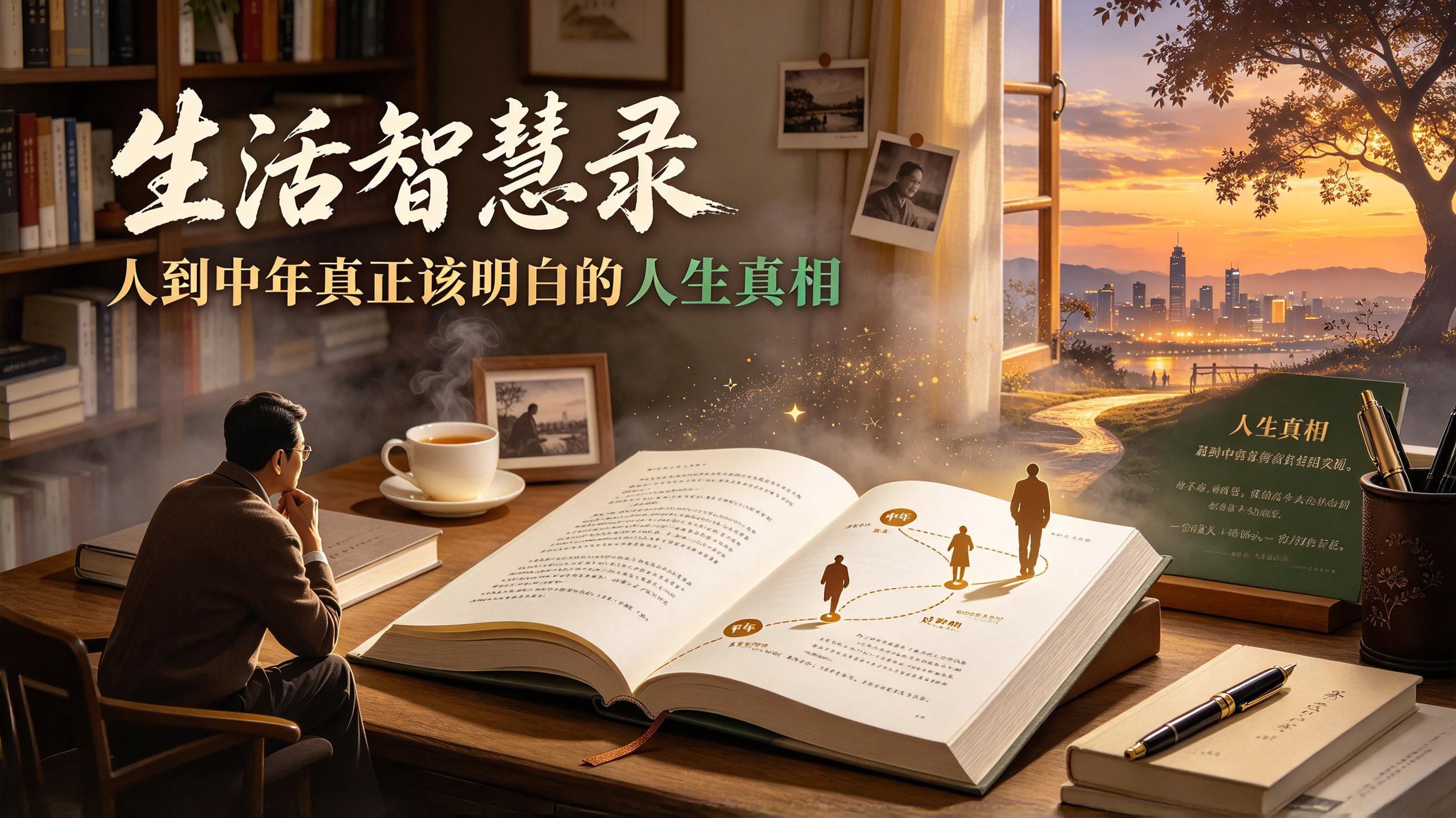 《生活智慧录》:人到中年真正该明白的人生真相插图 《生活智慧录》:人到中年真正该明白的人生真相