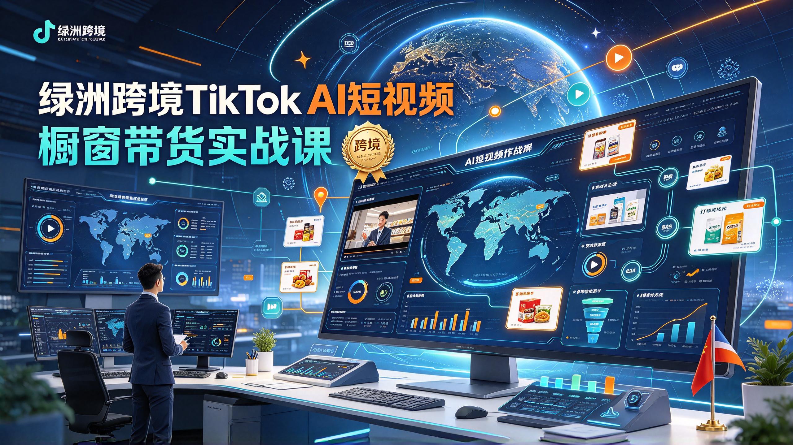 绿洲跨境TikTok AI短视频橱窗带货实战课插图 绿洲跨境TikTok AI短视频橱窗带货实战课