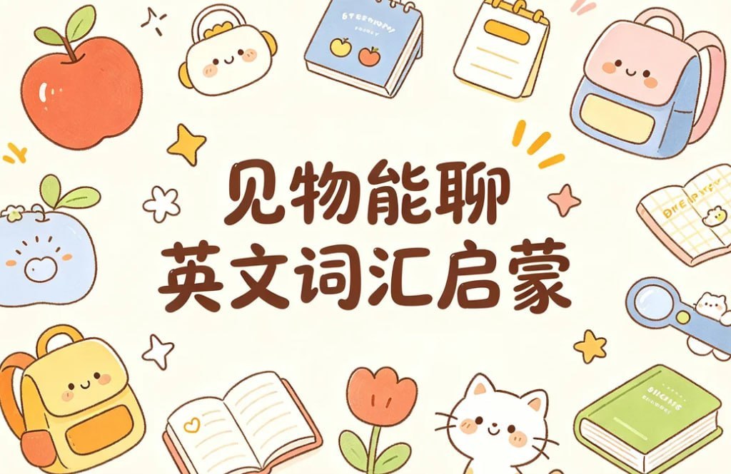 见物能聊100个英文词汇启蒙,日常场景轻松开口说插图 见物能聊100个英文词汇启蒙,日常场景轻松开口说
