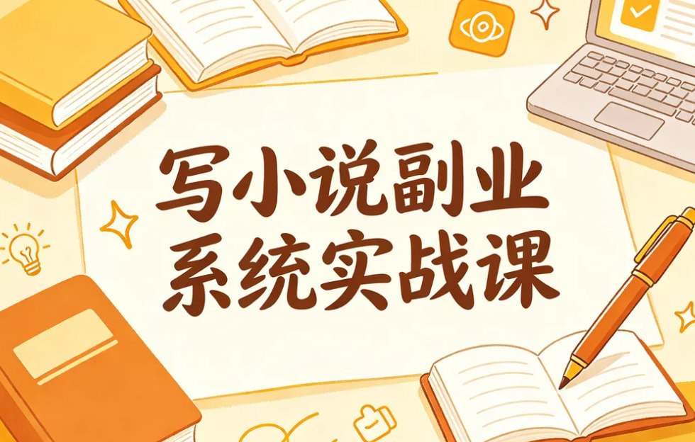 写小说副业系统实战课,写作与投稿出书全流程插图 写小说副业系统实战课,写作与投稿出书全流程